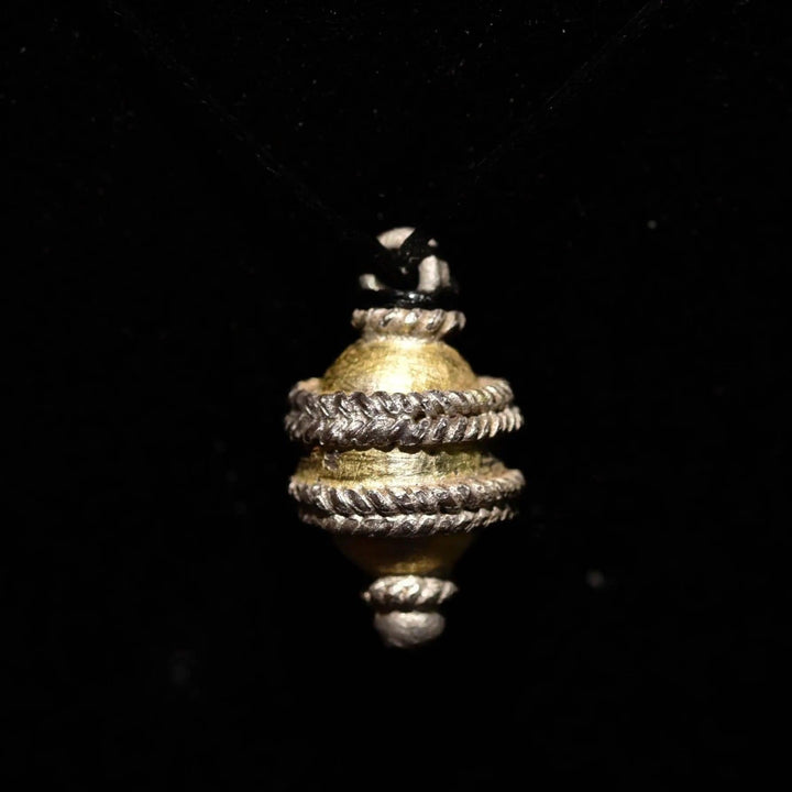 Viking Silver & Gold-Plated Sphere Pendant - 9th to 12th Century CE | Wearable Antique Elegance