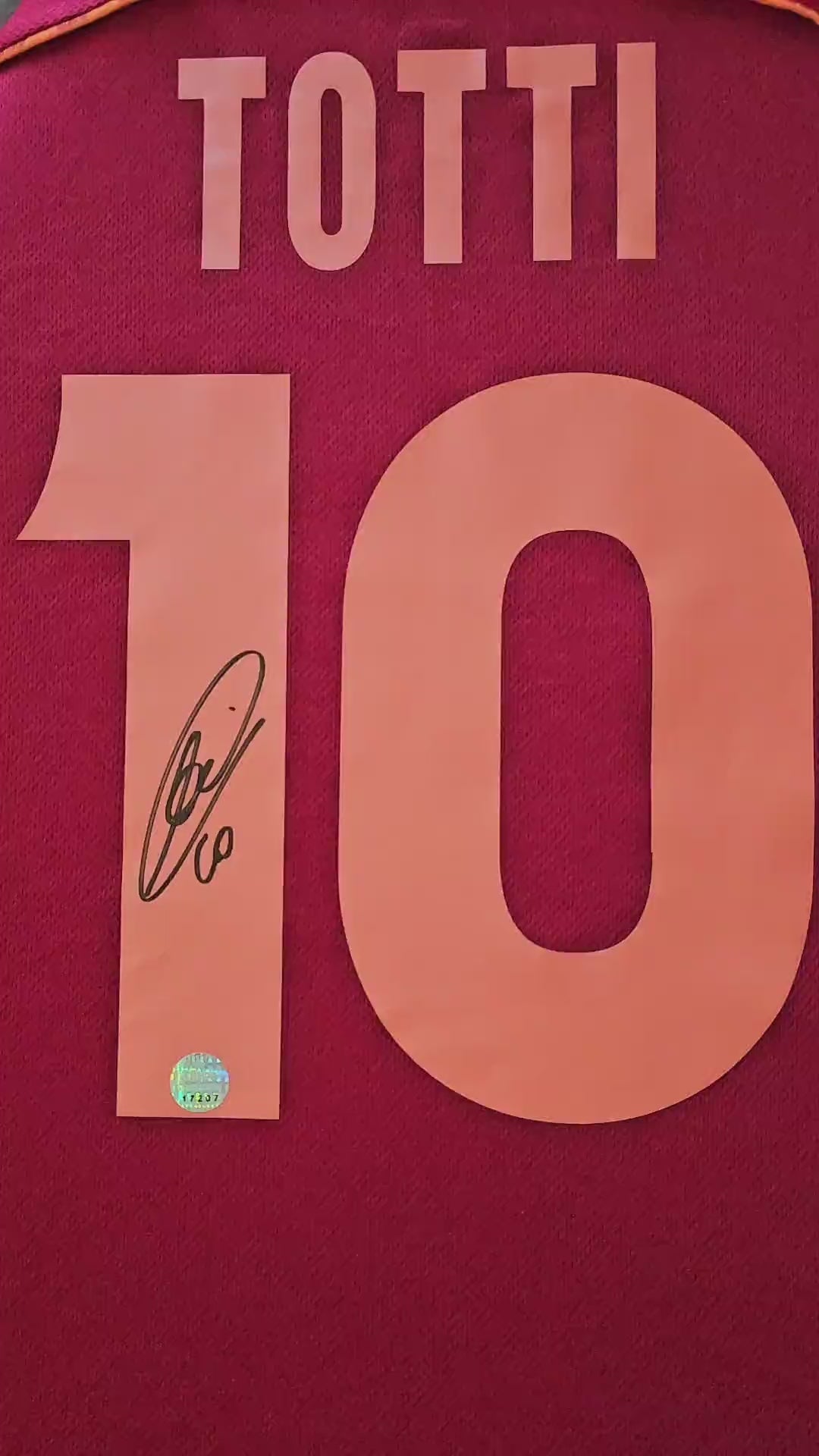 Francesco Totti 10 AS Roma 1998-1999 Home - Signed Soccer Shirt | Exclusive Memorabilia