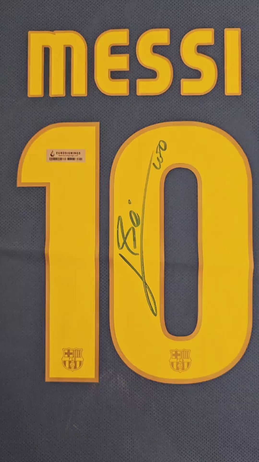 Lionel Messi 10 Barcelona 2008-2009 Home - Signed Soccer Shirt | UEFA Champions League Triumph